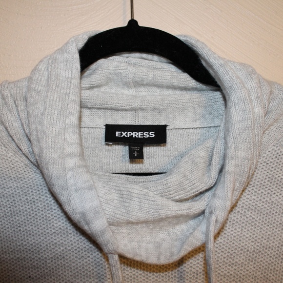 Express High collar Hoodie - Grey Small - Picture 3 of 3